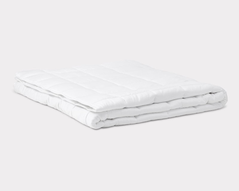 Bambuni bambus-tyngdedyne 7 kg i hvid, 140 × 200 cm
